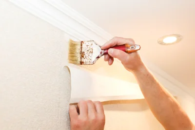 Pose de papier peint à Velet — revêtements muraux et toiles de verre